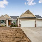 Front exterior of new home in St. Johns, Michigan
