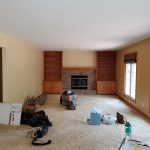 Living room before remodeling