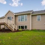 Full back exterior of new home in Woodridge subdivision in St. Johns