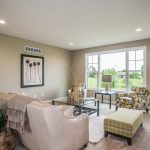 Living room in new home