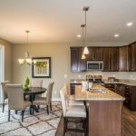 Kitchen and dining room in Woodridge home