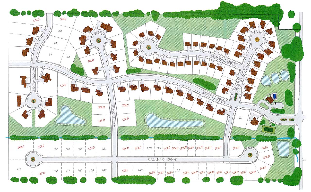 Thumbnail of Crowner Farms subdivision lot map in DeWitt, Michigan