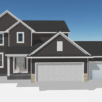 Rendering of newly built home in Crowner Farms Subdivision by Tom Motz Homes