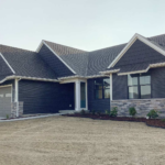 Front elevation of 11625 Murano Dr in Crowner Farms subdivision, DeWitt, MI